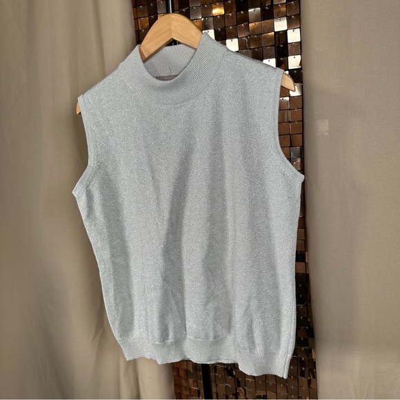 TANJAY TANK TOP WITH METALLIC FLECK 20” PTP + STRETCH - Picture 5 of 13